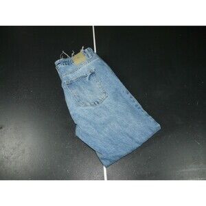 Zara Jeans Women's Size 8 Low Rise Straight Frayed Hem Denim Pants 27" Inseam